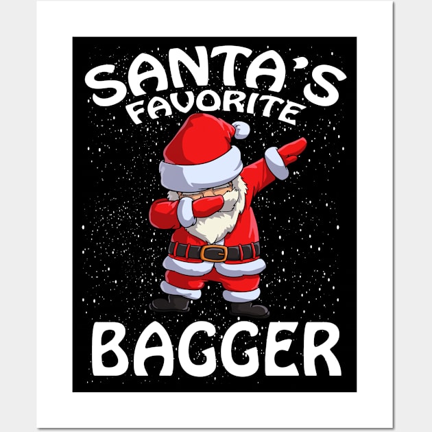 Santas Favorite Bagger Christmas Wall Art by intelus